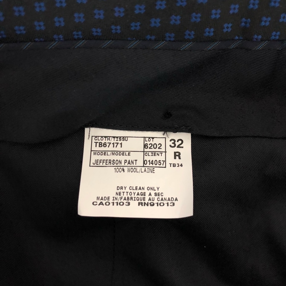 Ted Baker Jefferson Gray Wool Trousers~ Never Worn - Picture 3 of 5